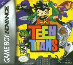 Teen Titans box art for GameBoy Advance